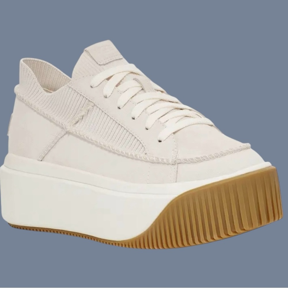 UGG-EZ-Duzzit Platform Sneaker-White